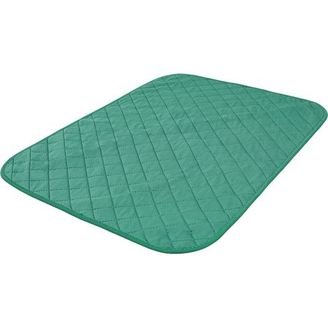 Tapis de cage réutilisables pour l'entraînement des chiens, lavables et absorbants, pour la litière des petits animaux (cochons d'Inde, hamsters, lapins) (1 pièce, vert) (1/5)
