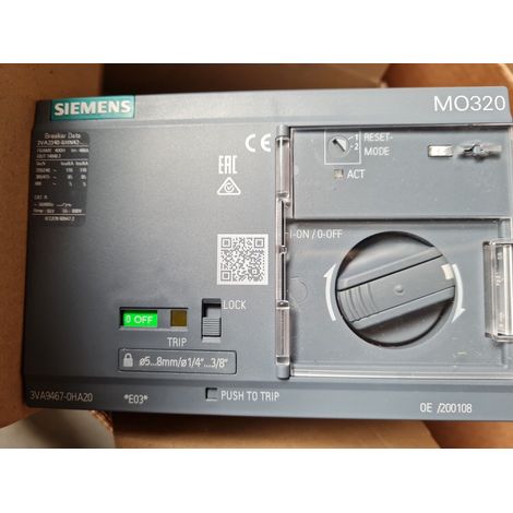 Motor Operator 3VA9467-0HA20 Siemens MO320 110-230V AC/DC 400A/630A