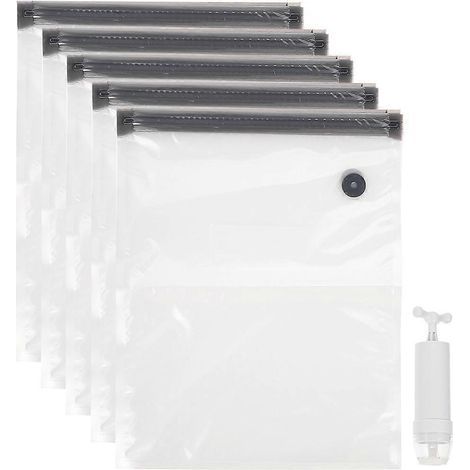 lot de sacs alimentaires transparents, sachets sous vide pratiques, sacs de congélation pour la maison-28.00X26.00X0.20CM (1/4)