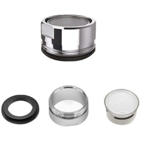 1 Pc Mousseur Robinet, 24mm Aerateur Filtre Robinet Accessoires Économiseurs d'Eau avec joint d'étanchéité pour Cuisine Salle de Bain (1/4)