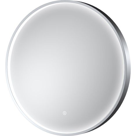 Hudson Reed Mensa Chrome Inset Framed LED Touch Sensor Bathroom Mirror 600mm H x 600mm W