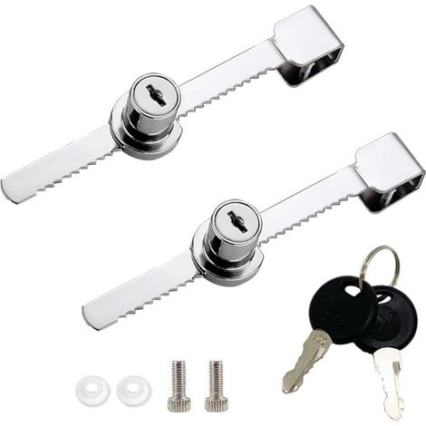 Serrure pour vitrine à ouverture simple 328, serrure pour porte coulissante en verre (1/5)