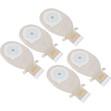 10 poches de colostomie adhésives jetables pour stomie et iléostomie, soins de confort (1/5)