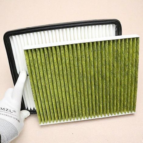 Filtre à air moteur et filtre d'habitacle en carbone compatibles avec Kia Sorento 2011-2013, L4 2.4L et V6 3.5L (1/4)