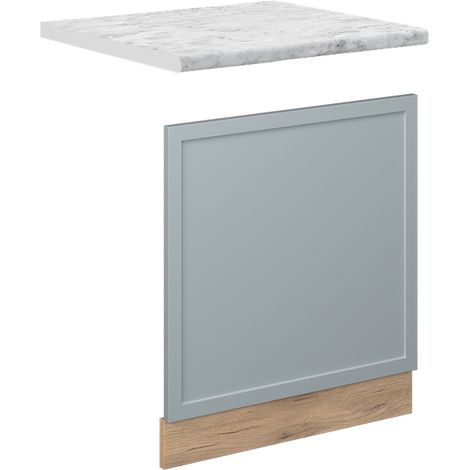 Pannello frontale Fame-Line, Blu-grigio chiaro, 60 cm , PL Marmo, Vicco