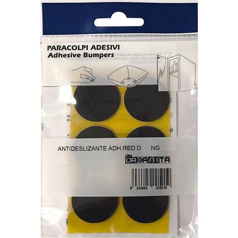 HERRAJES ALK antideslizante adh.red ø20 negro (12u) , El Antideslizante Adhesivo Redondo de 20mm en color Negro es una solución eficaz para proteger tus mueb