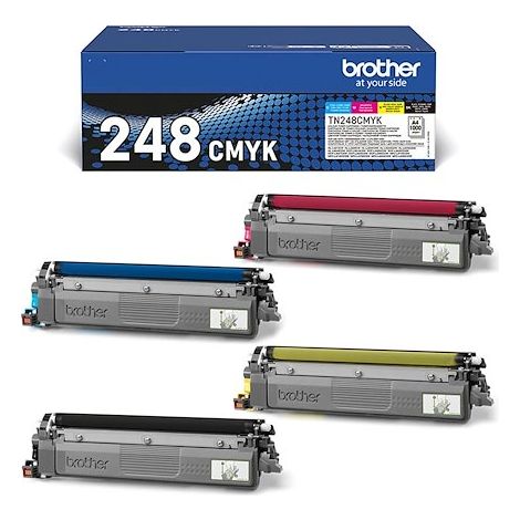 Pack Toner standard - BROTHER - TN248VAL - Cyan Magenta Jaune Noir - 4x1000 pages (1/4)