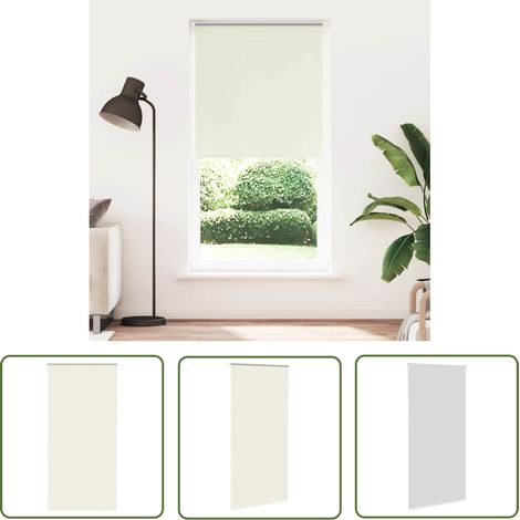 vidaXL Store enrouleur occultant blanc cassé 90x230cm largeur du tissu (1/5)