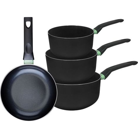 Ensemble de 1 poêle de 20 cm et 3 casseroles 16, 18 et 20 cm Fackelmann Brandao (1/5)