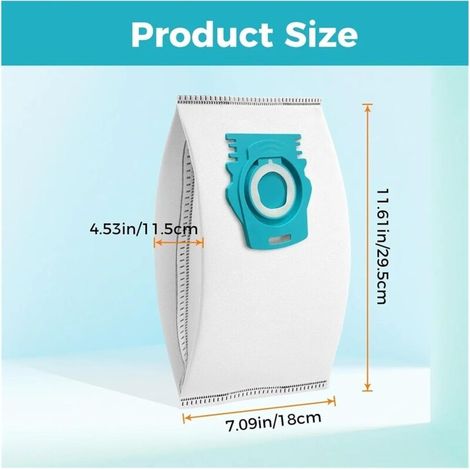 Sacs à poussière de remplacement compatibles avec les aspirateurs Miele série Guard M1/S1/L1, capacité de 3,5 L, étanches (8 pièces) (1/3)