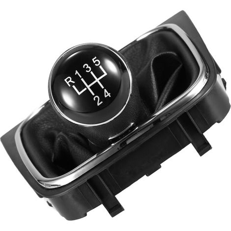 Pommeau de levier de vitesse à 5 vitesses, couvercle de guêtre de remplacement pour Golf 6, diamètre de trou de 110mm (1/5)