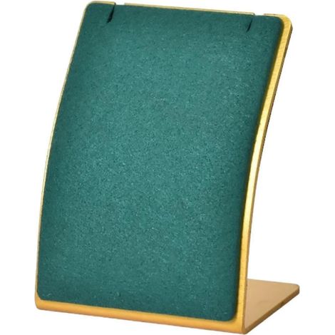 Schmuckständer, Schmuckhalter, einfacher Schmuckorganizer aus Mikrofaser, Schmuckpräsentationsbrett für Wohnungs- und Schmuckgeschäfte-Green (1/5)