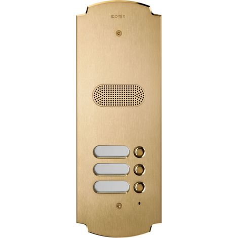 VIMAR - 41603 Placca Patavium 2F+ audio 3 puls. ottone