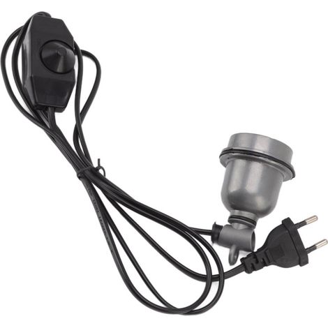 Douille E27 pour lampe chauffante, coque en alliage, support standard pour ampoule chauffante pour reptiles et tortues (1/5)