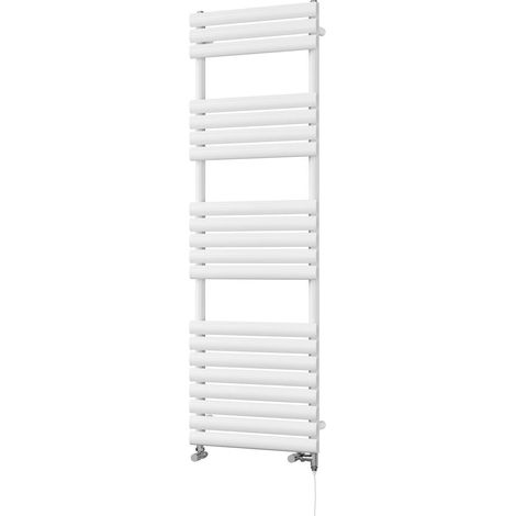 Omeara - White Dual Fuel Towel Rail H1595mm x W500mm Standard (1/3)