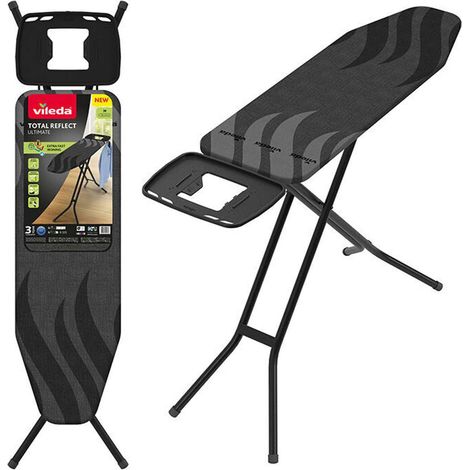 Vileda - Tabla de planchar Total Reflect Ultimate M, negra 180738 (1/2)