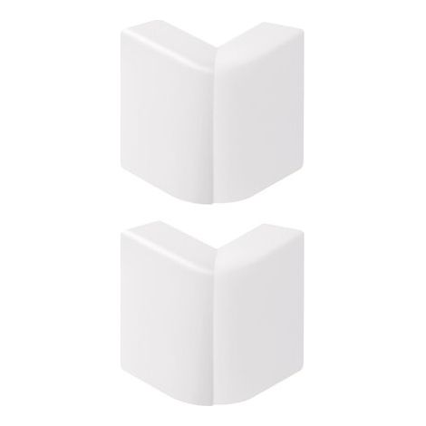 Escuadras de esquina exteriores para canaletas de 10 x 10 mm, blancas, paquete de 2, tehalit TEHALIT