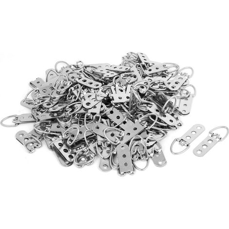 200stk Badezimmer-Zubehör 65mmx22mm Drei Löcher D-Ring Bild Eisenrahmen Gurt Handtuchhaken (1/3)