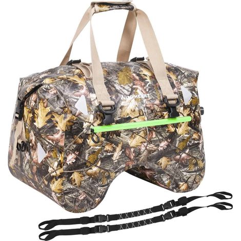 Motorrad-Hecktasche 50L wasserdicht mit U-Form Anti-Rutsch-Design, Herbstlaub-Muster (1/5)