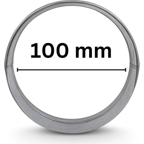 bride de raccordement 100 mm métal Lüftungsflansch raccord de conduit système de (1/5)