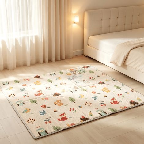 Tapis de jeu double face imperméable, pliable et réversible 71 x 59 pouces - Tapis d'activité pour jeux (1/5)