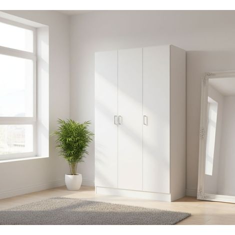 Armadio Multiuso Grande - 4 Ripiani 6 Vani, Bianco, -, 103.8x180h cm Tarapoto
