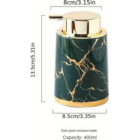 Luxuriöser Schaumseifenspender aus Keramik, nachfüllbare Seifenflasche. – AquaForge (1/5)