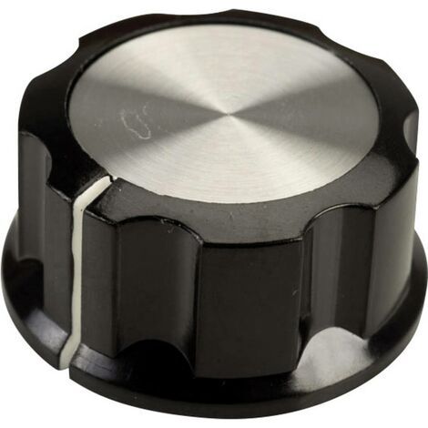 Tête de bouton rotatif SCI RN-99C(6.4mm) noir, blanc (Ø x H) 33 mm x 16 mm 1 pc(s) Y717541 (1/3)