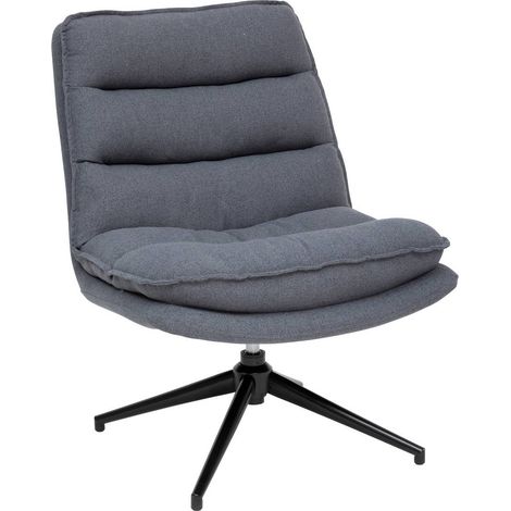 Sillón giratorio Harper gris - Atmosphera créateur d'intérieur