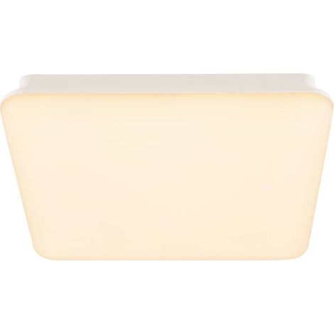 Applique plafonnier SIMA carré blanc LED 24W 3000K plast recyclé détect - SLV - 1005088 (1/3)