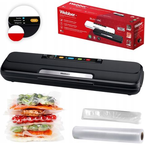 Macchina sottovuoto 110W, automatica, 3 modalità, nera