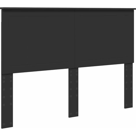 Maison Exclusive - Testiera con testiera Rovere Nero 140 cm Legno multistrato