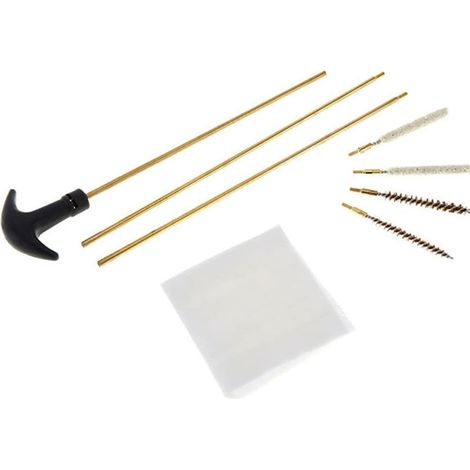 Kit de tiges de Nettoyage pour tiges 3 pièces, brosses, serpillières, Embouts, Patchs. Jusqu'à 67 cm de Long (1/5)