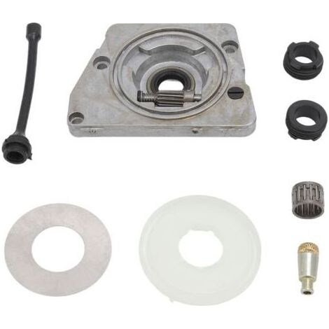 Kit D'engrenage à Vis sans Fin, Kit de Rondelle D'engrenage à Vis sans Fin de Pompe à Huile Compatible avec Husqvarna 61 66 266 268 266XP 268XP 272XP (1/4)