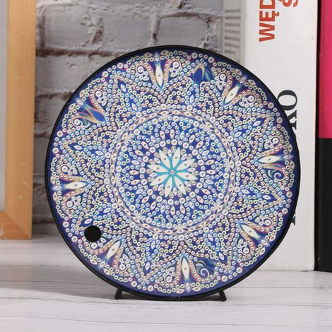 Kit de décoration créative pour table basse ou veilleuse mandala en diamant brut (ZRD020)
