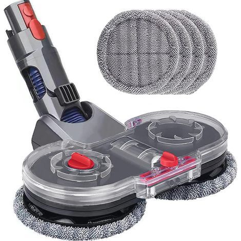 Tête de vadrouille électrique pour aspirateur Dyson V11 V10 V15 V8 V7, tête de balai avec réservoir d'eau et 4 vadrouilles lavables (1/5)