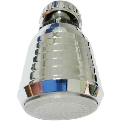 Aérateur robinet LED 7 couleurs changeantes, pulvérisateur pivotant 360°, buse économique, rallonge lavabo, capteur température, sans pile (1/5)