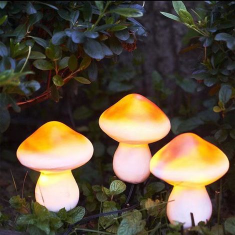 Guirlandes lumineuses LED à motifs de champignons pour jardin et pelouse (1/5)