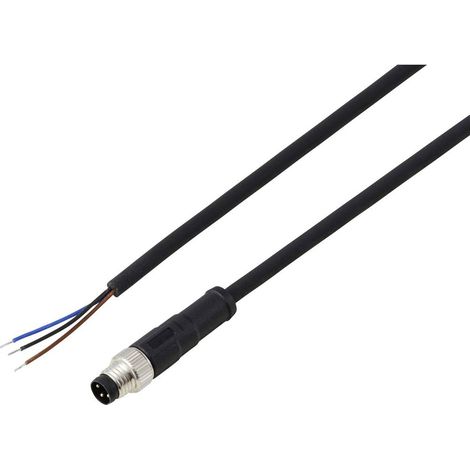 TRU COMPONENTS TC-13752020 Câble de raccordement M8 x 1 mâle, droit 5 m Nombre de pôles: 3 1 pc(s)