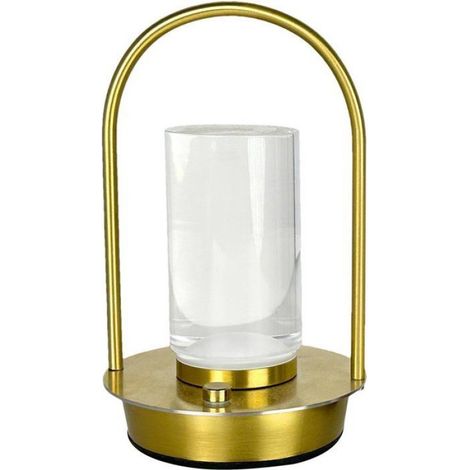 1 Lampe de table, tactile, 3 modes, aluminium, acrylique, rechargeable, salon, chambre (1/5)