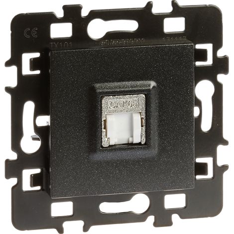 Prise RJ45 Cat 6A STP Grade 3 anthracite EUR'OHM 61979