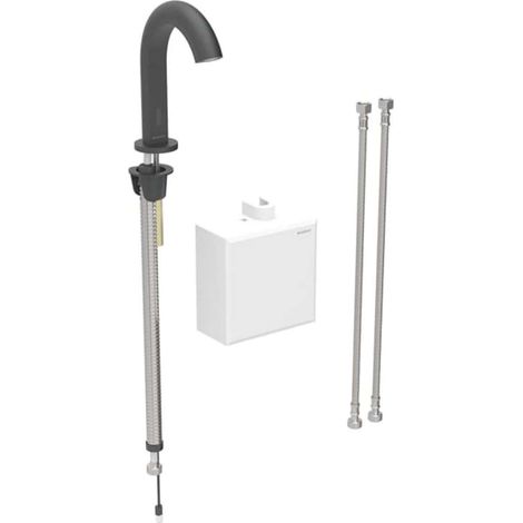 Robinetterie de lavabo Geberit Piave, saillie 167mm, à pile, avec (1/2)