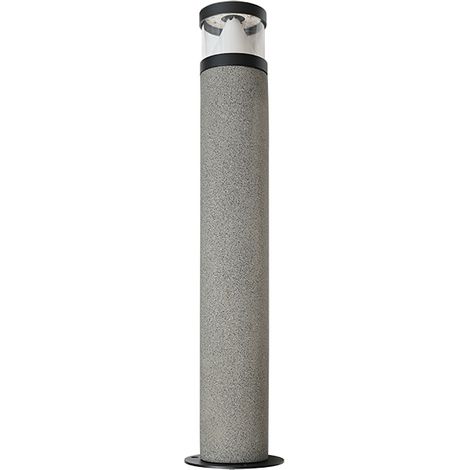 Borne Extérieure LED H583 10W IRC90 IP65 Noir et Béton ZAMBELIS E411 - Blanc chaud - 3000K