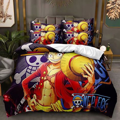 KLVGTIFS PU - 3 Pcs Housse de Couette Set Literie Enfant (1 Housse de Couette 200x200 cm+ 2 Taies 50x75 cm) Dessin Animé 4 (1/5)