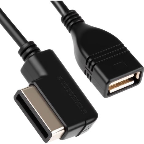 Adaptateur d'interface de musique AMI MDI, câble adaptateur USB, mini câble adaptateur pour A1, A3, A4, A5, A6, A8, Q3, Q5, Q7 TT, MP3, connecteur audio USB, Plug & Play pour un transfert (1/5)