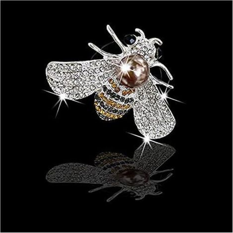 Clip Ventilation Voiture - Diffuseur Parfum Papillon Métal Strass - Pour Grille Aération Automobile - 5 cm x 3,6 cm - 2 Pièces (1/5)
