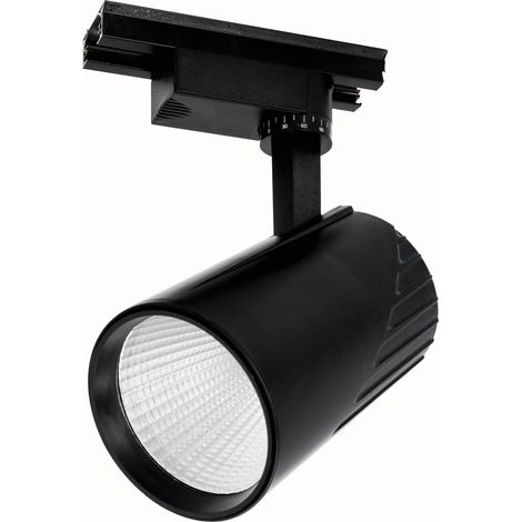 Jandei - Foco carril COB 30W 220V serie ECO color negro 4200K
