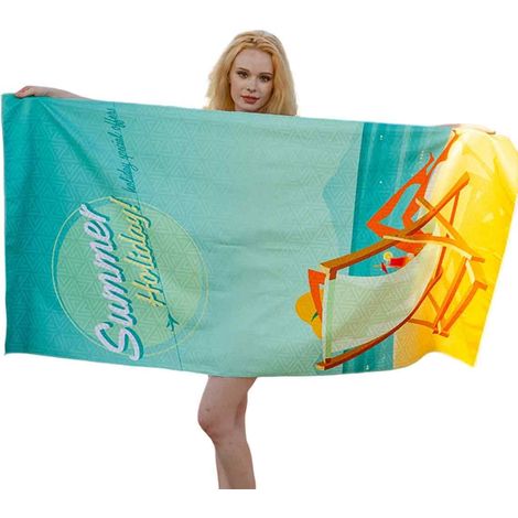 Toalla De Playa - Doble Cara - 160 X 80 Cm - Absorbe Agua - No Atrapa Arena - Para Playa Piscina Camping (1/5)