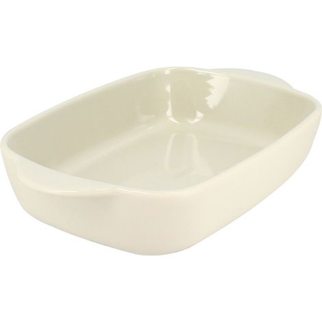 MENASTYL - OCTAVE PLAT A FOUR RECTANGLE 1 L BEIGE 27 X 16.5 CM EN GRES