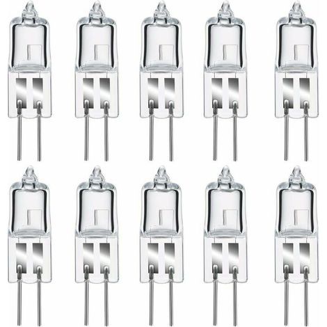 10 Ampoules halogènes G4 50W 12V blanc chaud 2800K gradables (1/5)